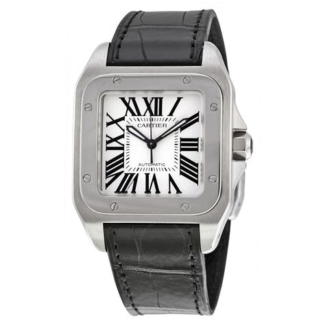 cartier santos 100 medium wirts|cartier santos 100.